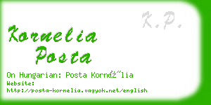 kornelia posta business card